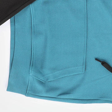 تيشيرت نص كم بغطاء راس وبنطلون وسط مطبوع اولادي بسكوته الوان متعددة صيفي من فرعون - 5042